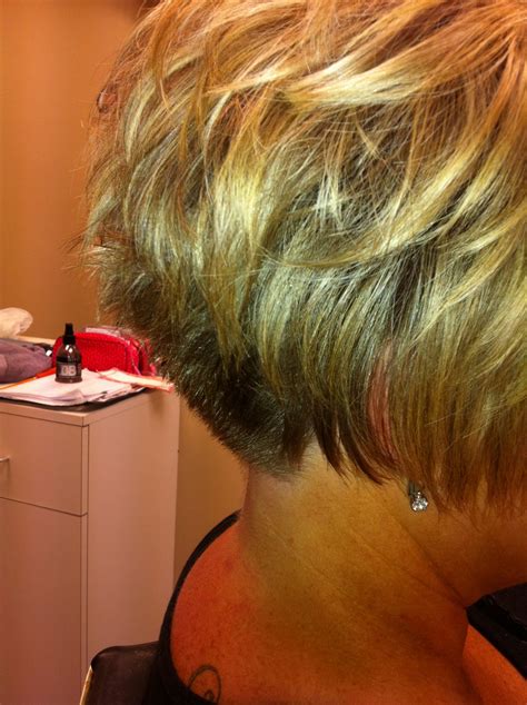 bob haircut layered back|stacked bob haircuts back view.